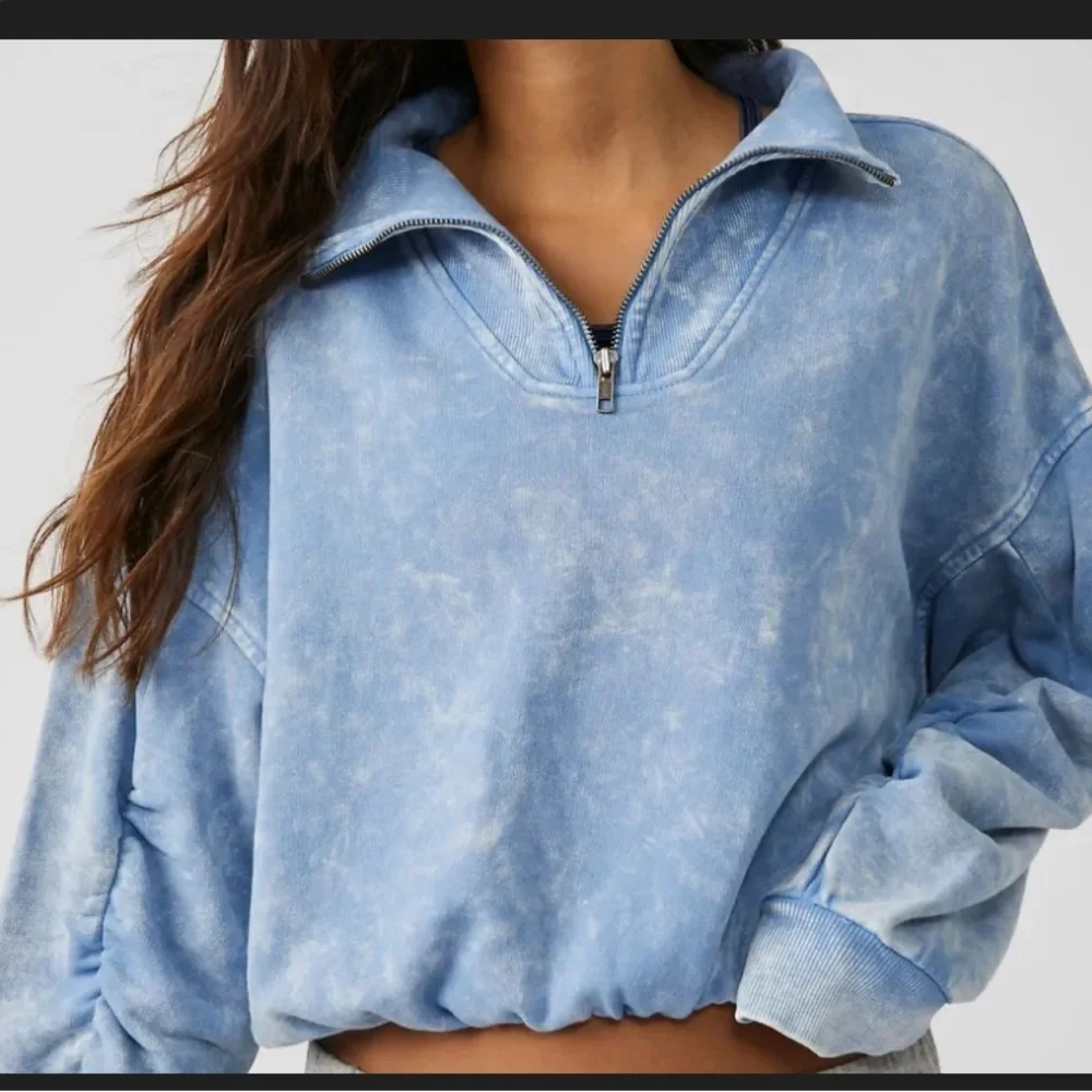 FP Movement by Free People Light Blue Cowl Neck Sweater